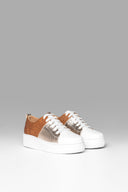 Zapatillas Cloud Tri Marrón Platino Blanco