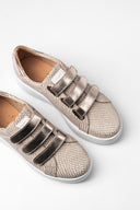 Zapatillas Cloud Rap Bisonte Oro Marca Reptil Metalizada