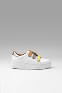 Zapatillas Cloud Rap Blanco Oro Lima Marrón Metalizadas