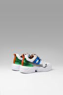 Zapatillas Gem Strap Blanco Plata Verde Azul Rojo Metalizado Tachas