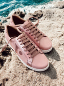 Zapatillas Icon Base Rosa Marca Metalizada