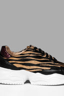 Zapatillas Gem Pane Negro Marrón Burdeos Animal Print