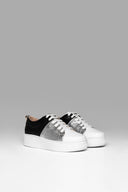 Zapatillas Cloud Tri Negro Plata Blanco