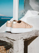 Zapatillas Cloud Base Nude Dorado Metalizado Marca