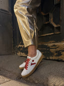 Sneakers Icon Base White Red Brand