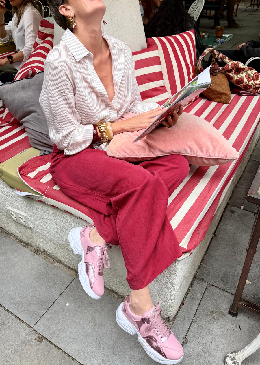 Sneakers Gem Flow Pink Metalized