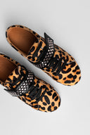 Sneakers Fly Slide Black Brown Animal Print Studs Catalog 4