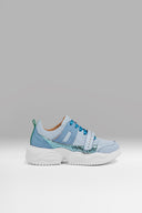 Sneakers Gem Strap Light Blue Metalized Studs Catalog 0