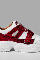 Sneakers Gem Strap White Red Metalized Studs Catalog 1