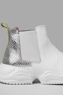 Sneakers Top Elastic White Silver Fluo Metalized Catalog 1