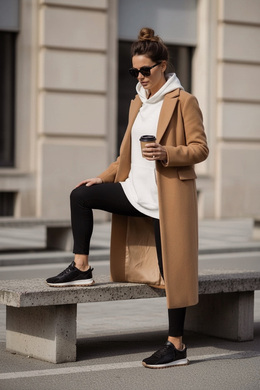 Sneakers Sprint Flow Black Gold Metalized