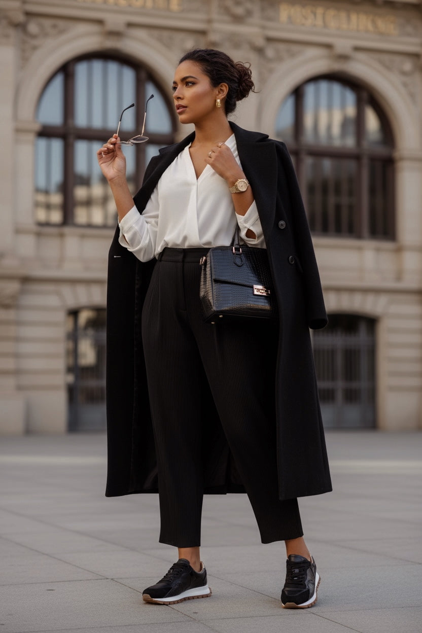 Sneakers Sprint Flow Black Gold Metalized