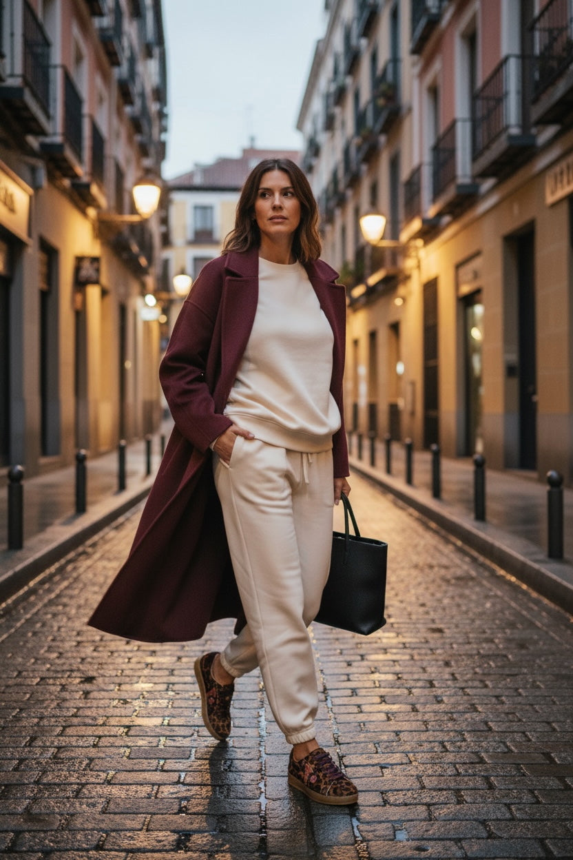 Sneakers Icon Base Brown Black Bordeaux Metalized Brand