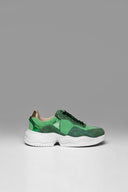 Sneakers Gem Flow Green Gold Metalized